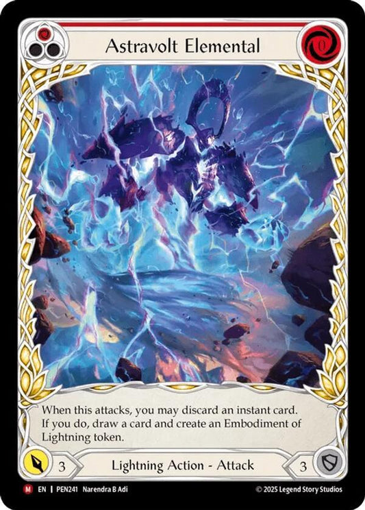 Astravolt Elemental (Red) (Extended Art) (PEN241) [Compendium of Rathe]