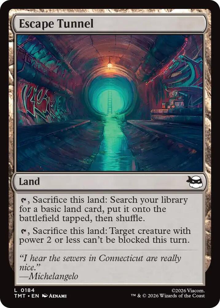 Escape Tunnel (184) [Teenage Mutant Ninja Turtles]