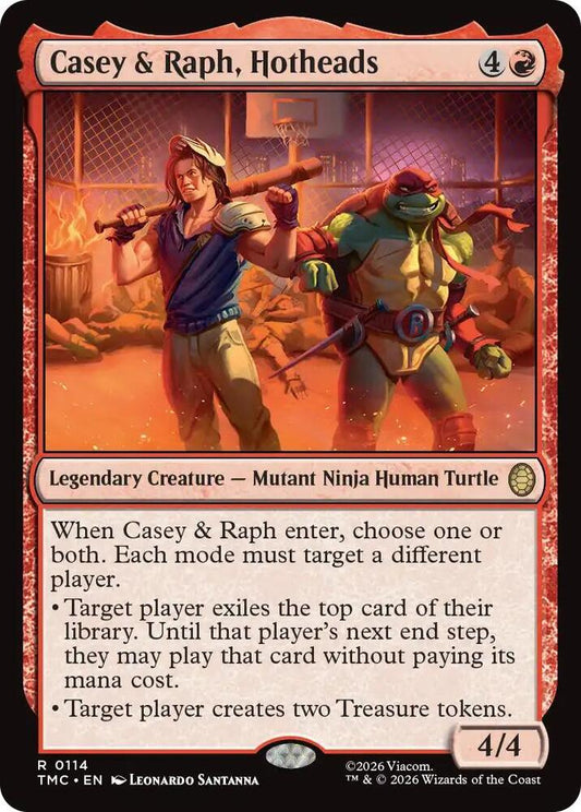 Casey & Raph, Hotheads (114) [Teenage Mutant Ninja Turtles Commander]
