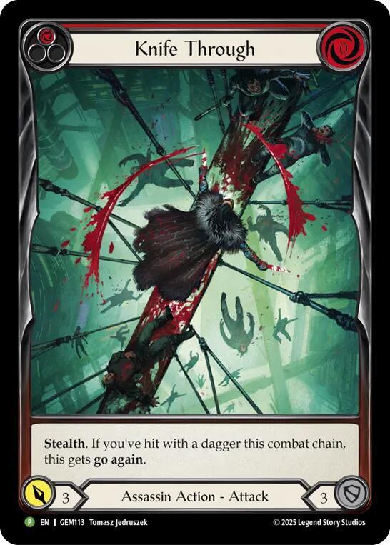 Knife Through (Red) (GEM113) [GEM Pack 4]