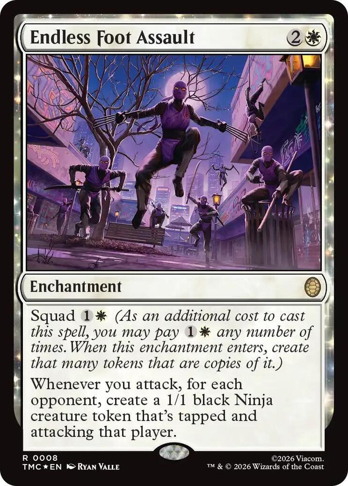 Endless Foot Assault (Surge Foil) (8) [Teenage Mutant Ninja Turtles Commander]
