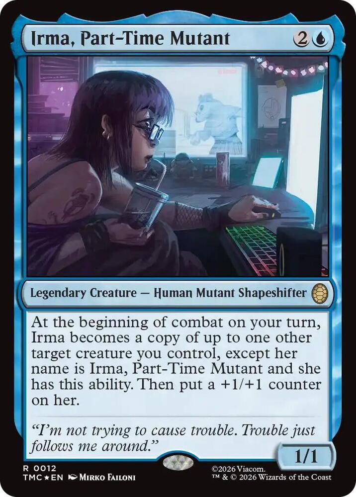 Irma, Part-Time Mutant (Surge Foil) (12) [Teenage Mutant Ninja Turtles Commander]