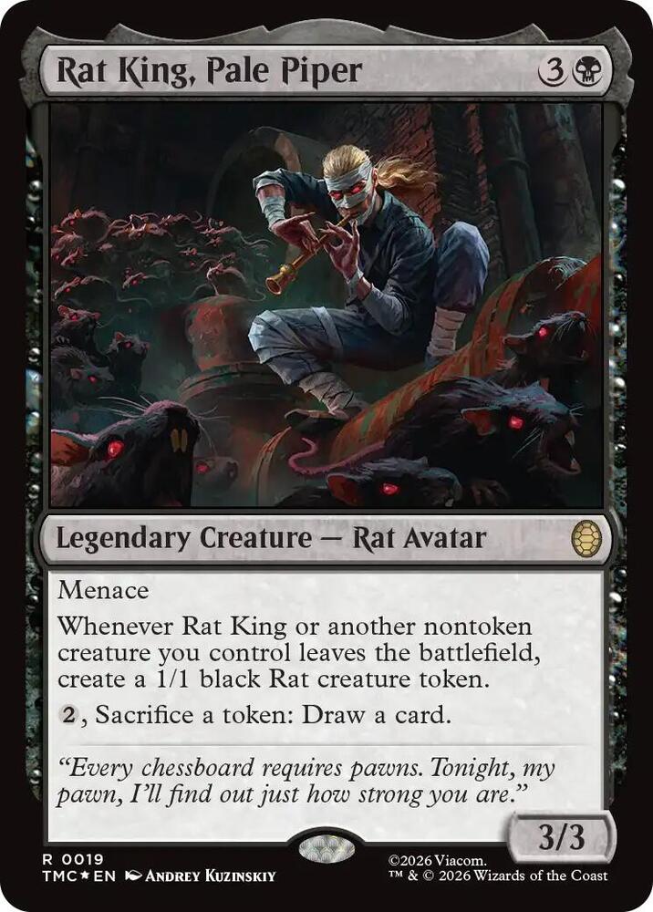 Rat King, Pale Piper (Surge Foil) (19) [Teenage Mutant Ninja Turtles Commander]