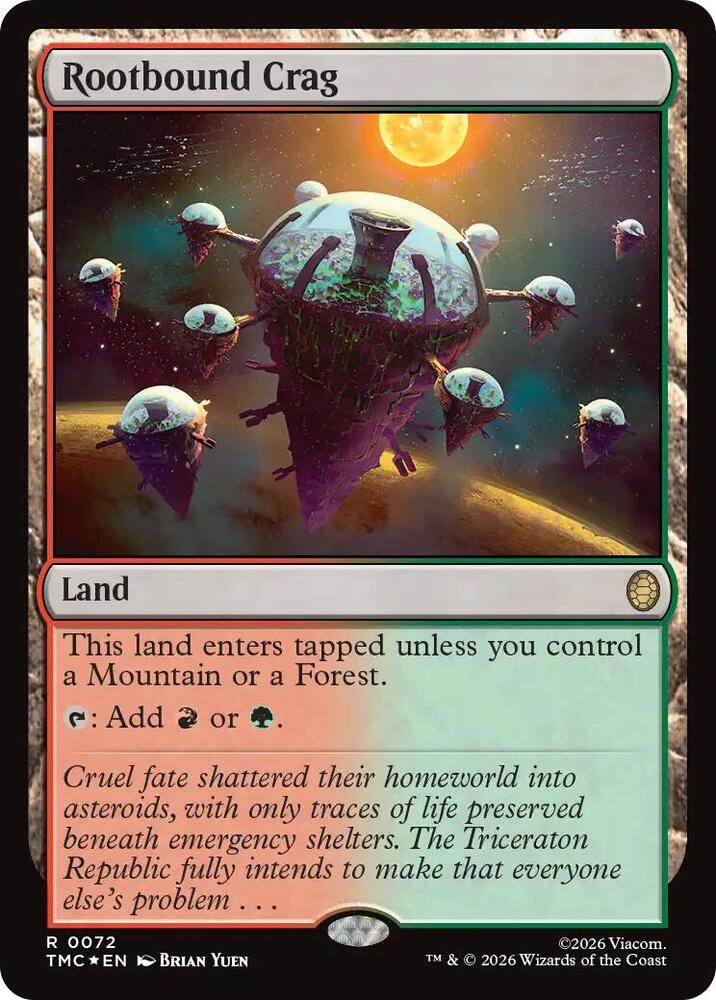 Rootbound Crag (Surge Foil) (72) [Teenage Mutant Ninja Turtles Commander]