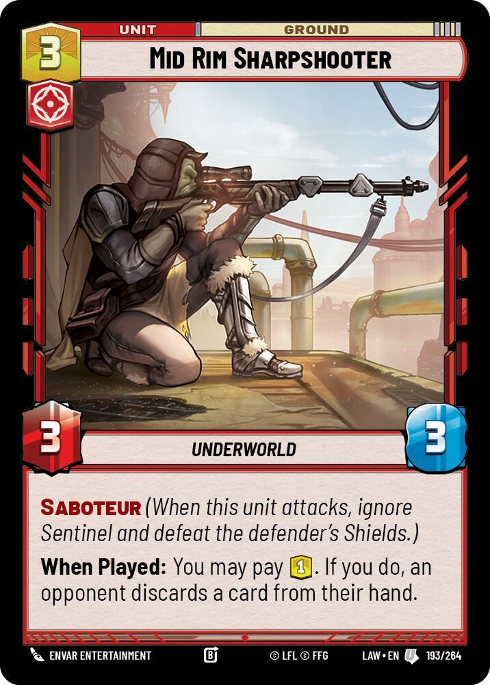 Mid Rim Sharpshooter (193/264) [A Lawless Time]
