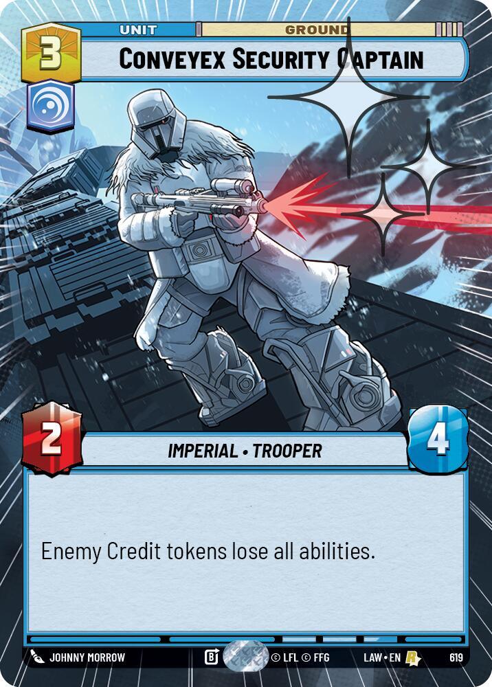 Conveyex Security Captain (Hyperspace Foil) (619) [A Lawless Time]