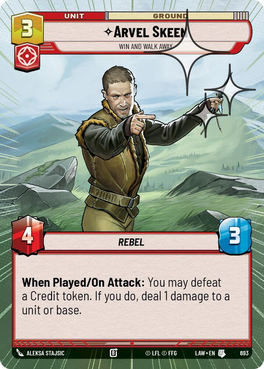 Arvel Skeen - Win and Walk Away (Hyperspace Foil) (693) [A Lawless Time]