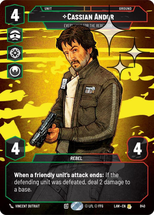 Cassian Andor - Everything for the Rebellion (Prestige Foil) (840) [A Lawless Time]