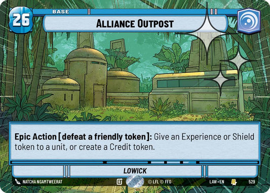 Alliance Outpost (Hyperspace Foil) (529) [A Lawless Time]