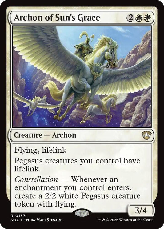 Archon of Sun's Grace (137) [Secrets of Strixhaven Commander]