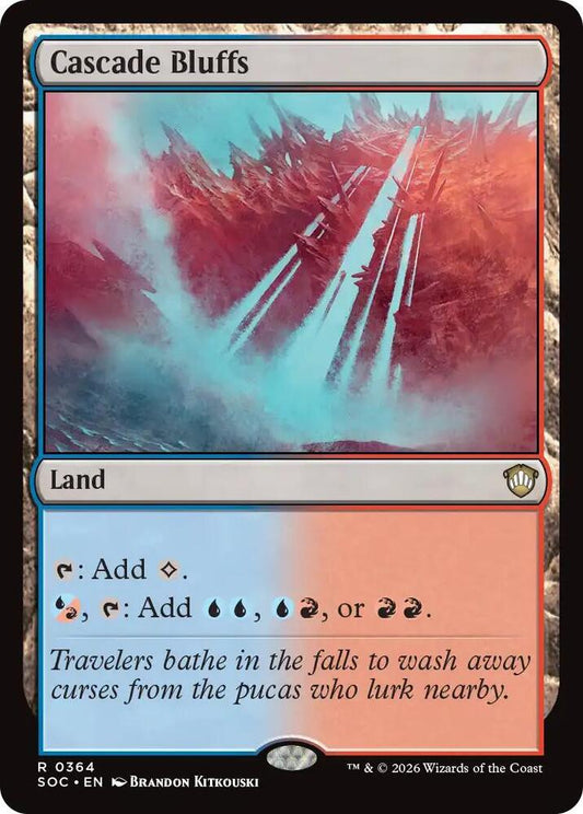 Cascade Bluffs (364) [Secrets of Strixhaven Commander]