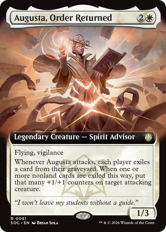 Augusta, Order Returned (Extended Art) (61) [Secrets of Strixhaven Commander]