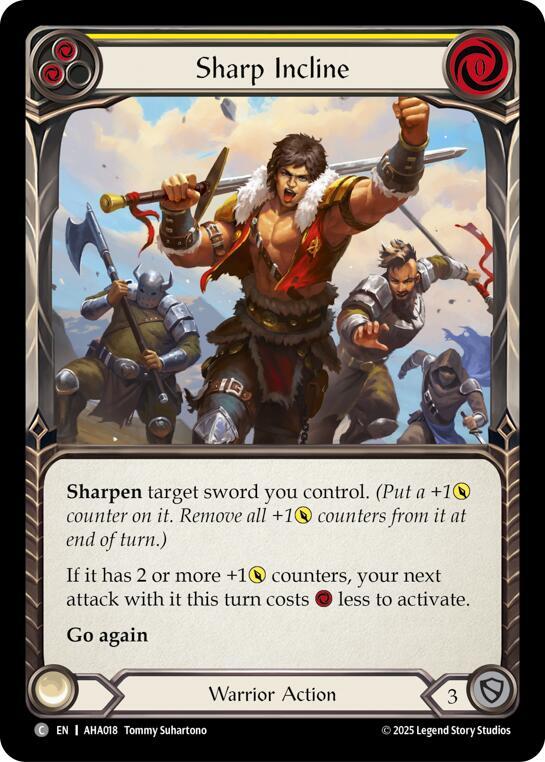 Sharp Incline (Yellow) (AHA018) [Armory Deck Origins: Hala]