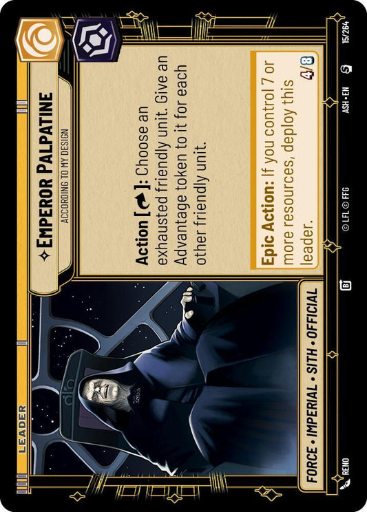 Emperor Palpatine - According to My Design (15/264) [Ashes of the Empire]