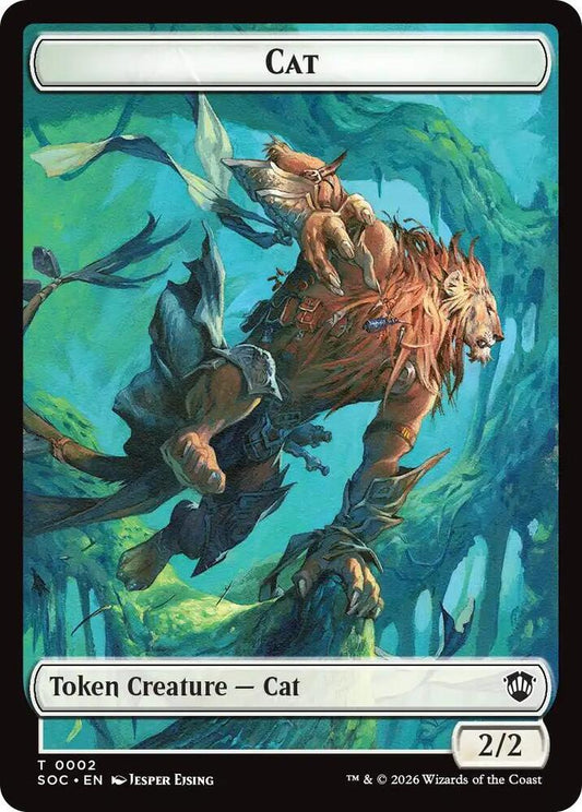 Cat // Inkling (0022) Double-Sided Token (2 // 22) [Secrets of Strixhaven Commander]