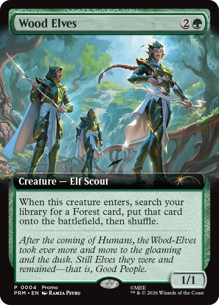 Wood Elves (Extended Art) (4) [Unique and Miscellaneous Promos]