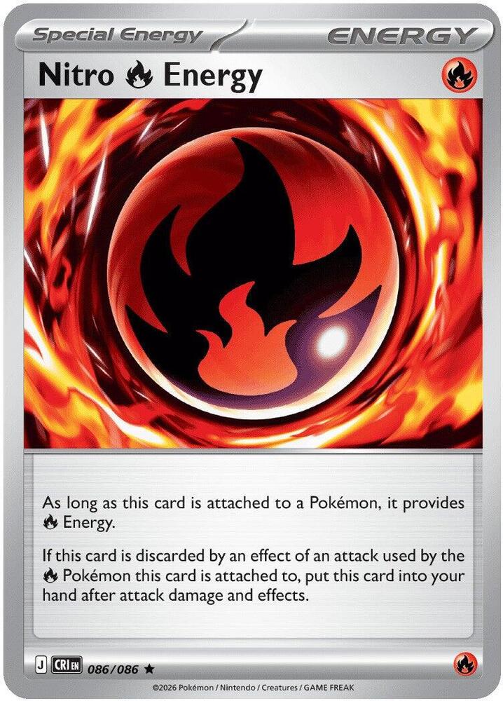 Nitro Fire Energy (086/086) [ME04: Chaos Rising]