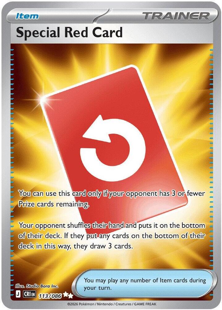 Special Red Card - 113/086 [ME04: Chaos Rising]