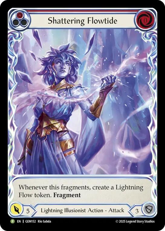 Shattering Flowtide (Red) (GEM152) [Gem Pack 5]