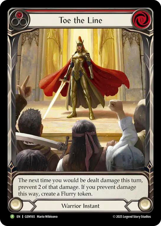 Toe the Line (Red) (GEM165) [Gem Pack 5]