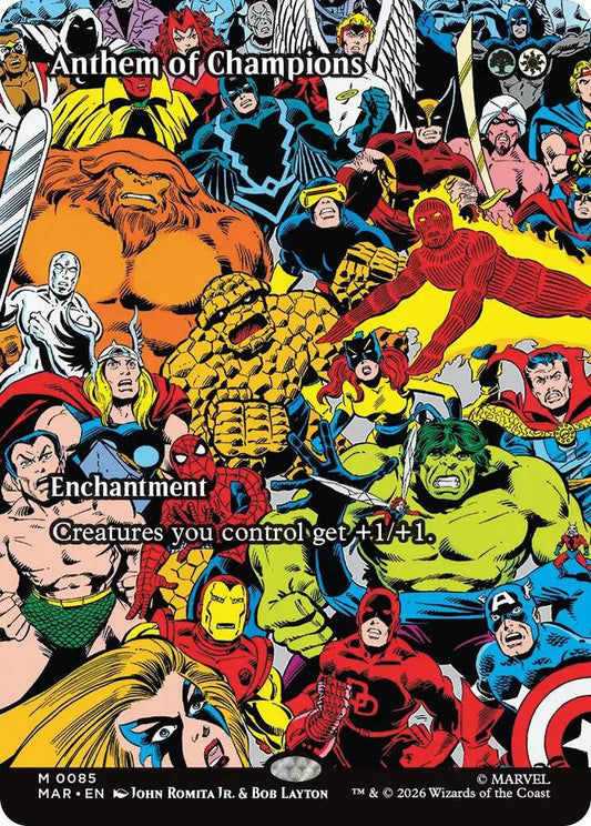 Anthem of Champions (Borderless) (85) [Marvel Universe Eternal-Legal]