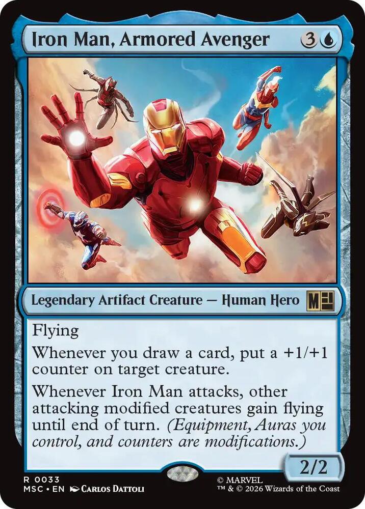 Iron Man, Armored Avenger (Surge Foil) (33) [Marvel Super Heroes Commander]