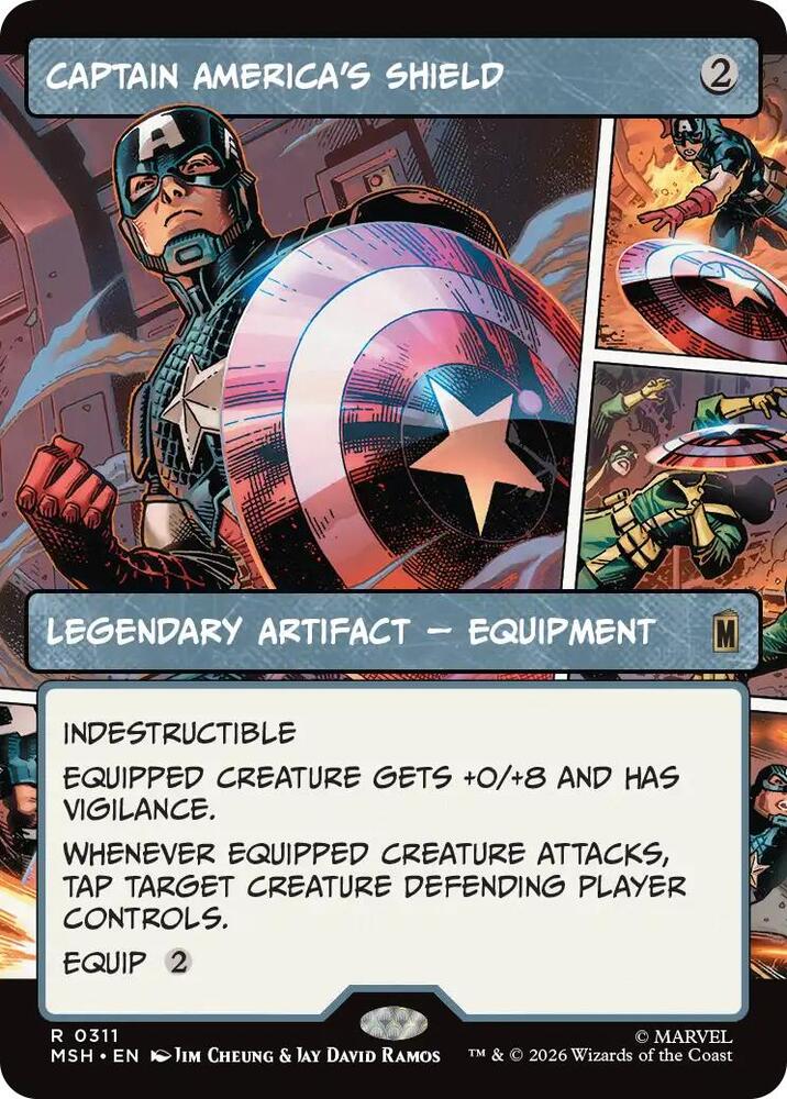Captain America's Shield (Borderless) (0311) [Marvel Super Heroes]