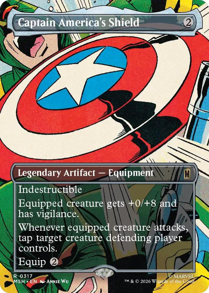 Captain America's Shield (Borderless) (0317) [Marvel Super Heroes]