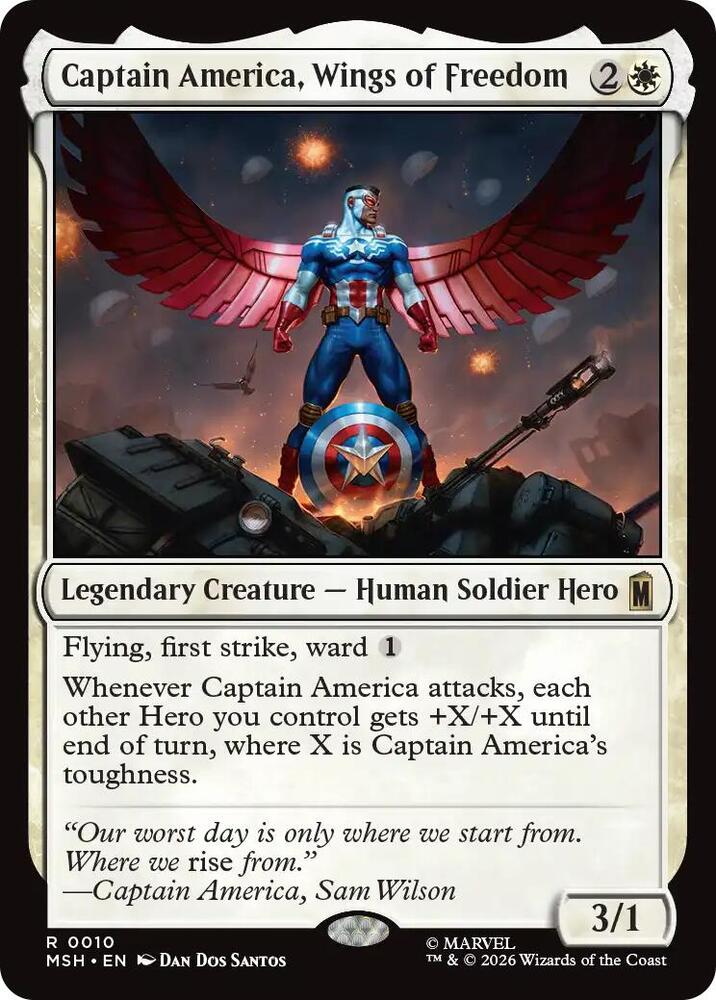 Captain America, Wings of Freedom (10) [Marvel Super Heroes]