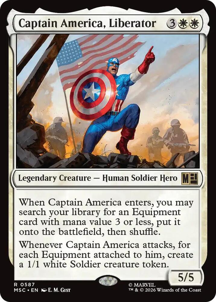 Captain America, Liberator (587) [Marvel Super Heroes Commander]