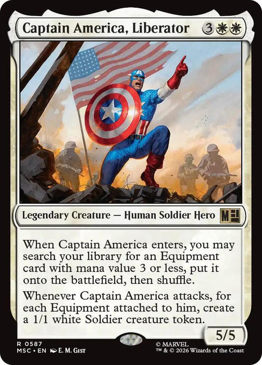 Captain America, Liberator (587) [Marvel Super Heroes Commander]