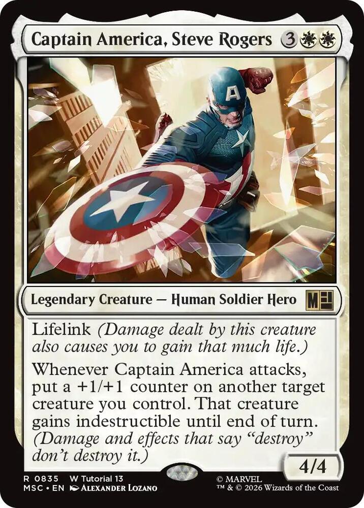 Captain America, Steve Rogers (0835) [Marvel Super Heroes Commander]