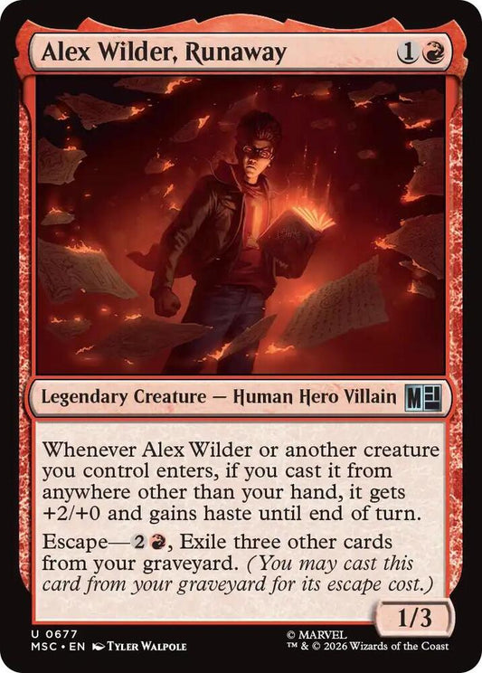 Alex Wilder, Runaway (677) [Marvel Super Heroes Commander]