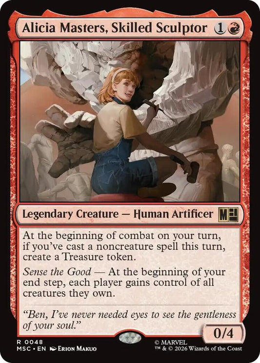 Alicia Masters, Skilled Sculptor (Surge Foil) (48) [Marvel Super Heroes Commander]