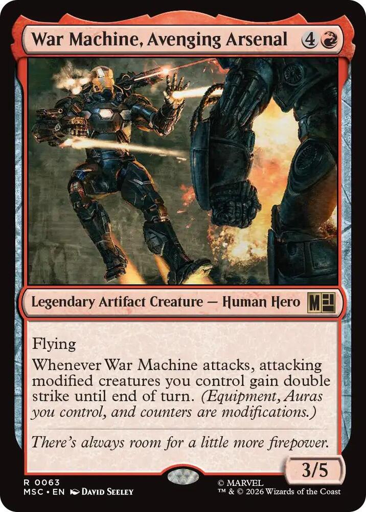 War Machine, Avenging Arsenal (Surge Foil) (63) [Marvel Super Heroes Commander]