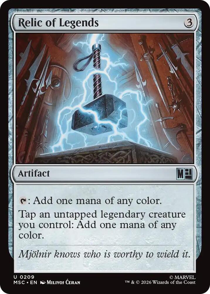 Relic of Legends (Surge Foil) (209) [Marvel Super Heroes Commander]