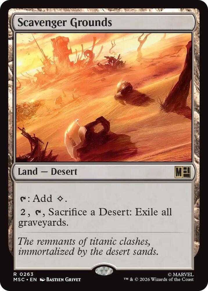 Scavenger Grounds (Surge Foil) (263) [Marvel Super Heroes Commander]