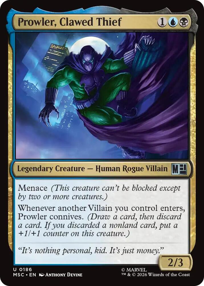 Prowler, Clawed Thief (186) [Marvel Super Heroes]