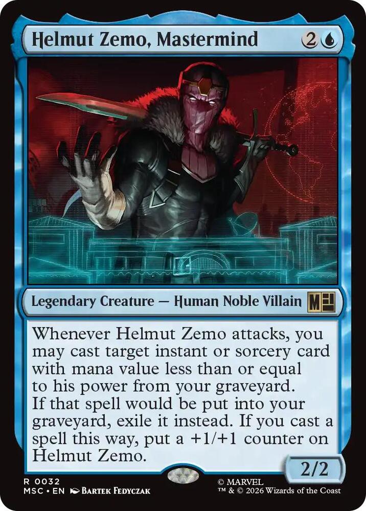 Helmut Zemo, Mastermind (Surge Foil) (32) [Marvel Super Heroes Commander]