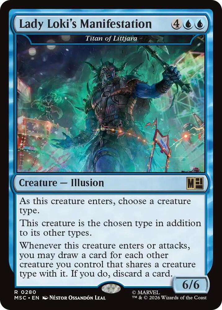 Lady Loki's Manifestation - Titan of Littjara (Surge Foil) (280) [Marvel Super Heroes Commander]