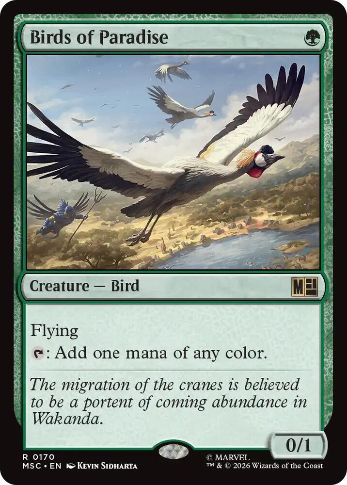 Birds of Paradise (Surge Foil) (170) [Marvel Super Heroes Commander]