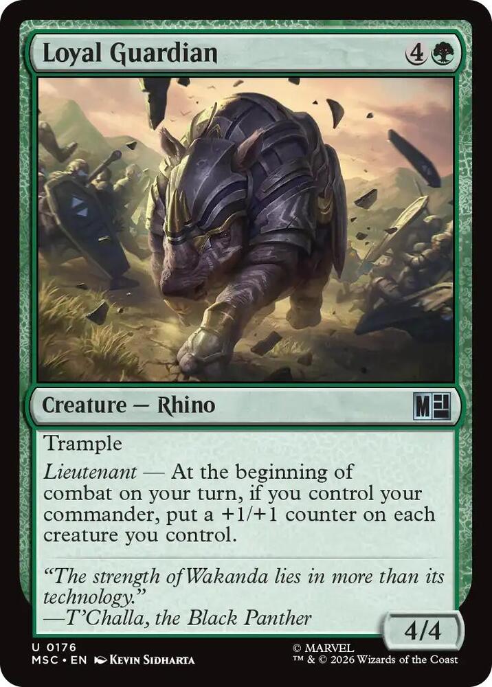 Loyal Guardian (Surge Foil) (176) [Marvel Super Heroes Commander]