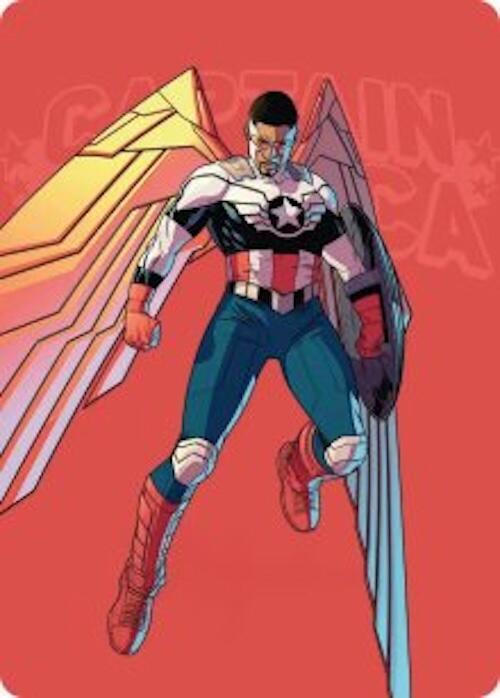 Captain America, Wings of Freedom Art Card (22/45) [Marvel Super Heroes Art Series]
