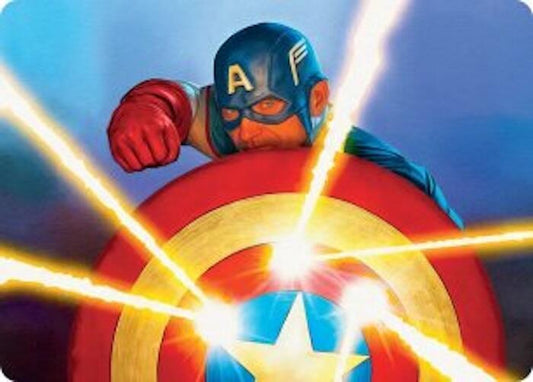 Captain's Defense Art Card (41) [Marvel Super Heroes Art Series]