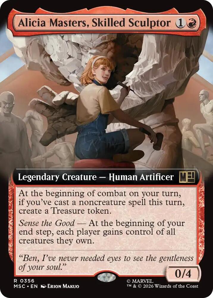 Alicia Masters, Skilled Sculptor (Extended Art) (356) [Marvel Super Heroes Commander]