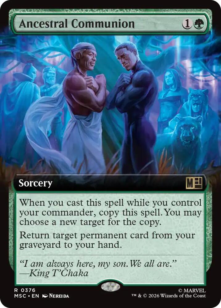 Ancestral Communion (Extended Art) (376) [Marvel Super Heroes Commander]