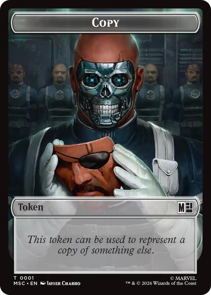 Copy (001) // Ape Villain (010) Double-Sided Token (1 // 10) [Marvel Super Heroes Commander]