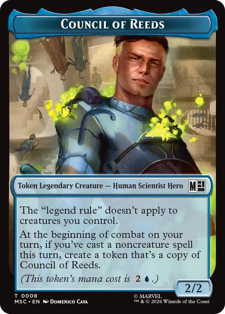 Council of Reeds (008) // Construct (014) Double-Sided Token (8 // 14) [Marvel Super Heroes Commander]