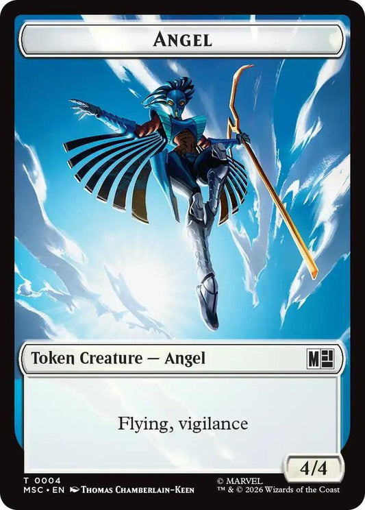 Angel // Elephant Double-Sided Token (4 // 12) [Marvel Super Heroes Commander]