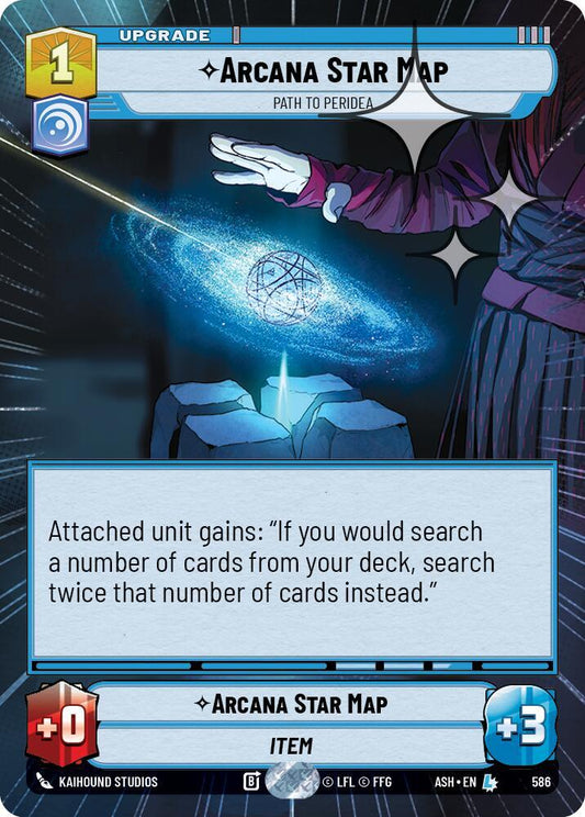 Arcana Star Map - Path to Peridea (Hyperspace Foil) (586) [Ashes of the Empire]